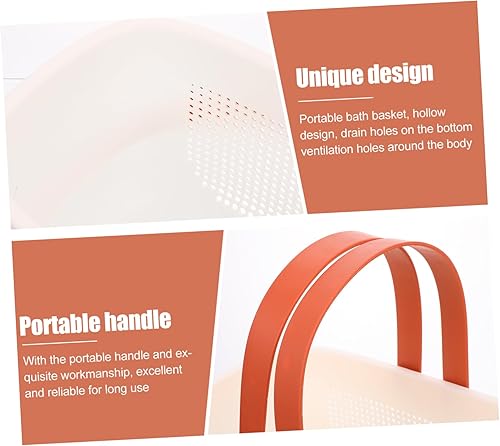 Miniatura 3 de FRCOLOR Capacidad grande blanca del organizador del lavadero de la cesta de cosméticos de la limpieza del totalizador