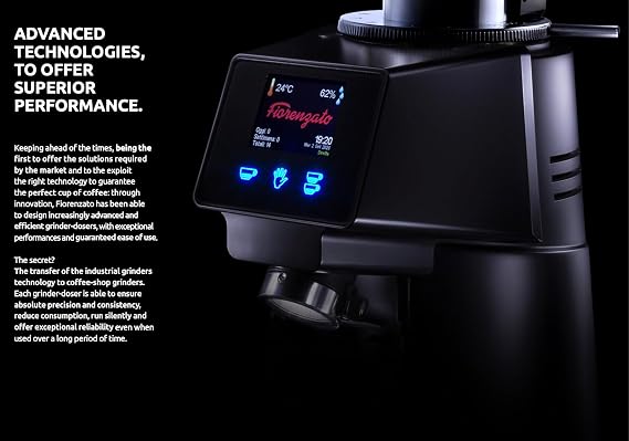 Fiorenzato F64 EVO PRO Premium Electric Burr Coffee Grinder, Espresso Coffee grinder, Coffee Grinder for Home use and Commerical use, Coffee Bean Grinder, Conical Burr Coffee Grinder Machine, Black