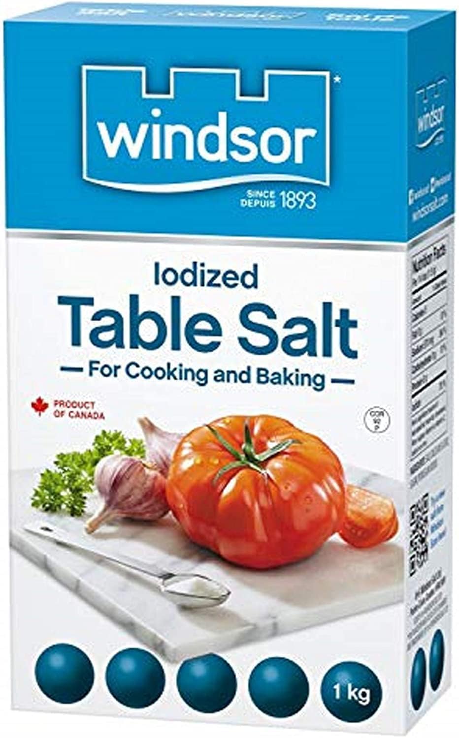 Table Salt Bundle. Includes (1) Package of Windsor Iodized Table