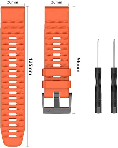 Miniatura 8 de ISABAKE Correa para Garmin Fenix 6 Pro Fenix 5 Plus, bandas de repuesto de ajuste rápido de 0.86 pulgadas, compatible con Fenix 6, Fenix 5,