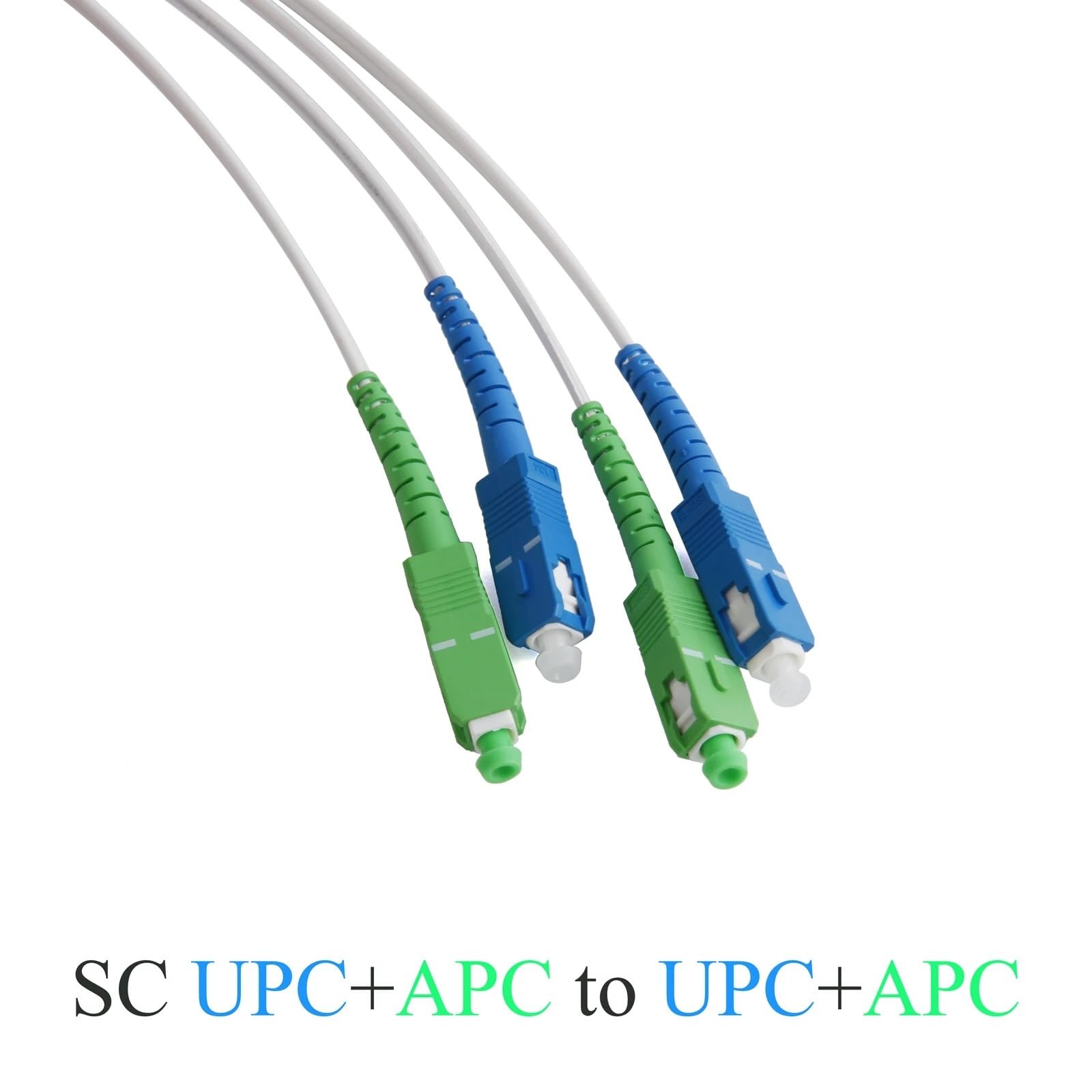 Fil d'extension optique SC UPC + à UPC +, fil de cuir intérieur monomode à 2 cœurs, câble à Fiber optique de 100M/120M/150M/200M/300M(200M)