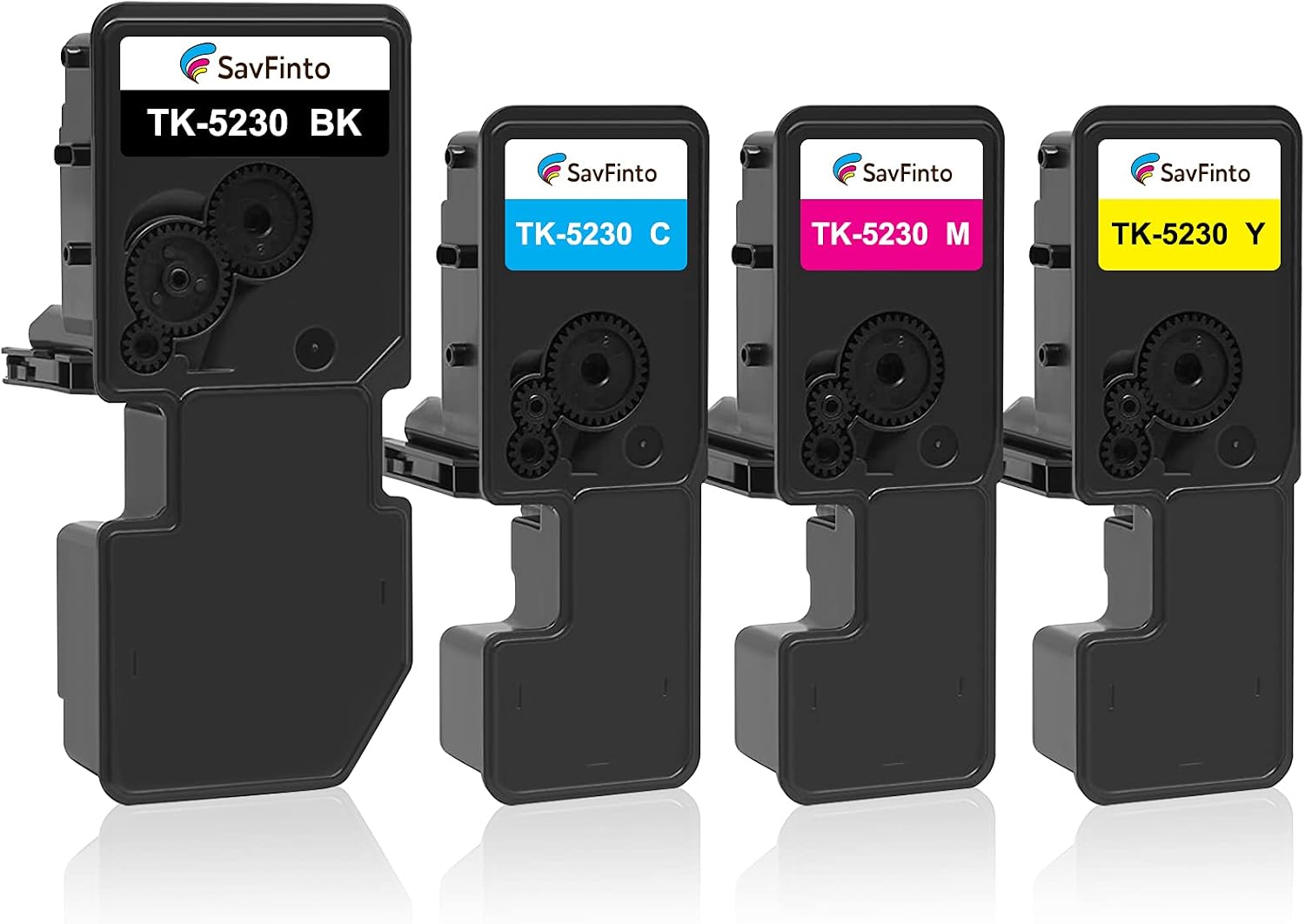 SavFinto TK-5230 Toner Cartridges Compatible for Kyocera ECOSYS M5521cdn Replacements for Kyocera TK5230 TK5220 for ECOSYS M5521cdw M5521cdn P5021cdn P5021cdw (1 Black - Image 3
