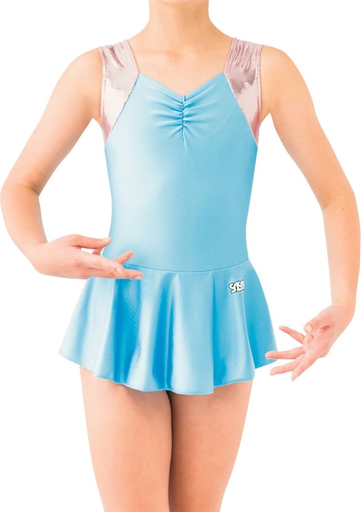 Amazon | ササキ(SASAKI) ジュニア 新体操 スカート付きレオタード