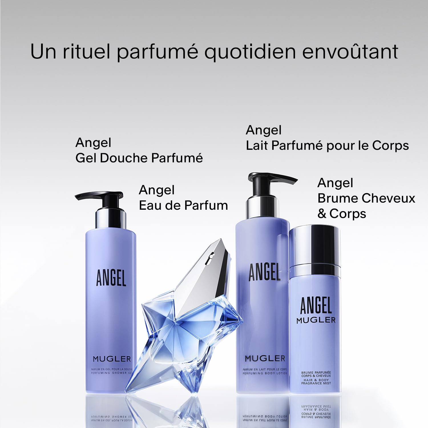 MUGLER Angel - Eau de Parfum Rechargeable Pour Elle - Parfum Femme - Ambré Gourmand - Patchouli, Accord Praline & Absolu de Vanille - Tenue Longue Durée - Spray Vaporisateur
