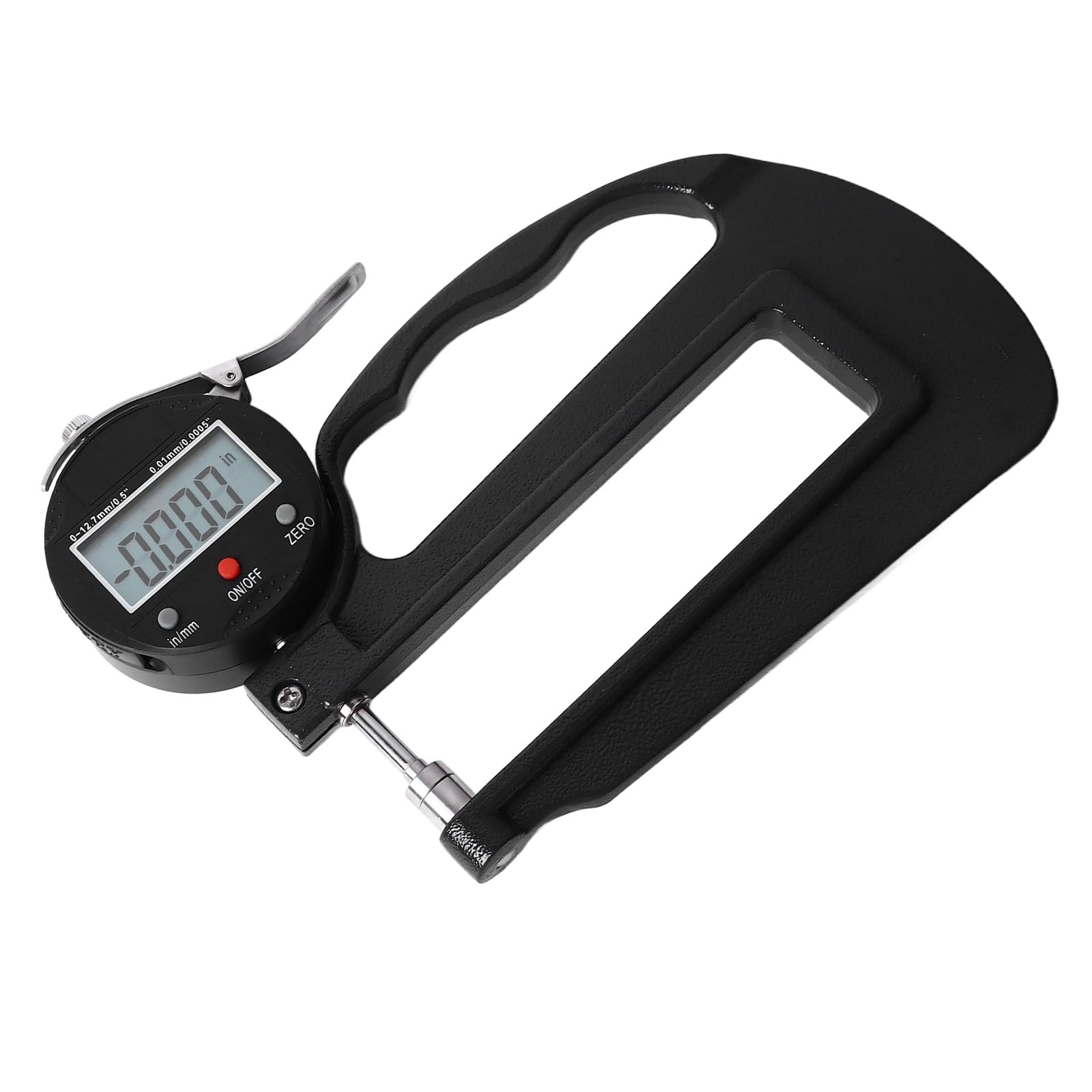 Medidor de Espesor Digital y Micrómetro Electrónico, 0-12,7 mm, Precisión 0,01 mm, Pantalla LCD