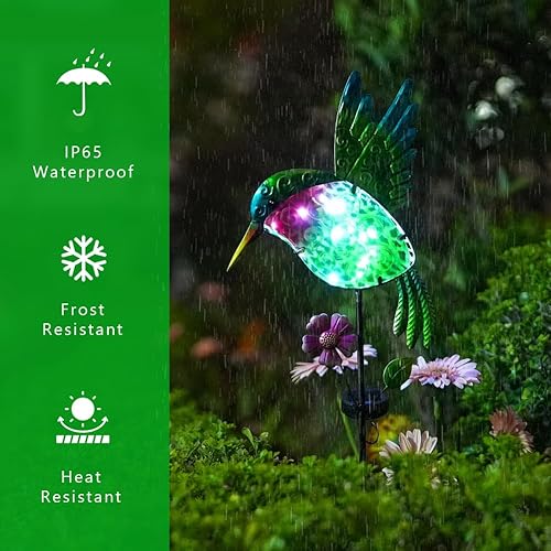 Miniatura 21 de dreamysoul Luces solares de jardín, luces solares de cactus al aire libre, estaca impermeable para jardín, patio, decoración de caminos