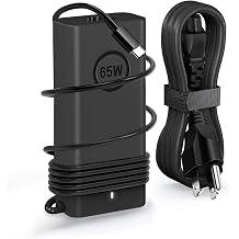 20V 3.25A Laptop Charger USB C 65W for Dell Pro 16 14 13 Plus, 14 16 Plus | Pro 14 16, Premium, Rugged Laptops, Latitude 5420 5520 5540 7420 5450, Chromebook 3100 Type C Computer AC Adapter Cord