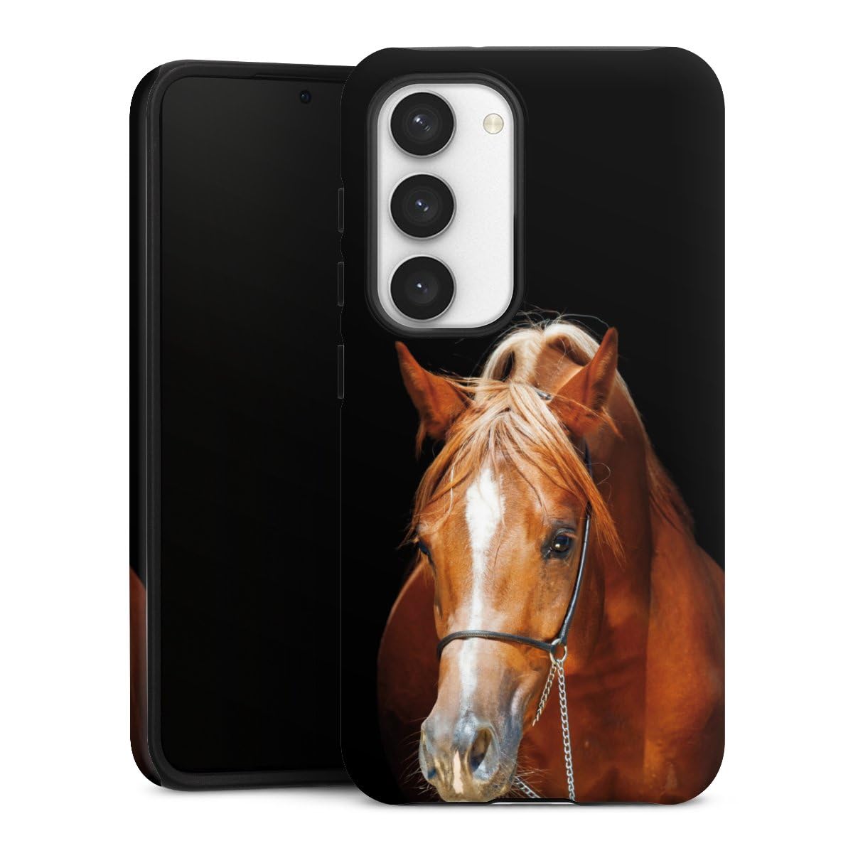 DeinDesign Coque Compatible avec Samsung Galaxy S23 Coque renforcée Coque Antichoc Cheval Loisir Jument