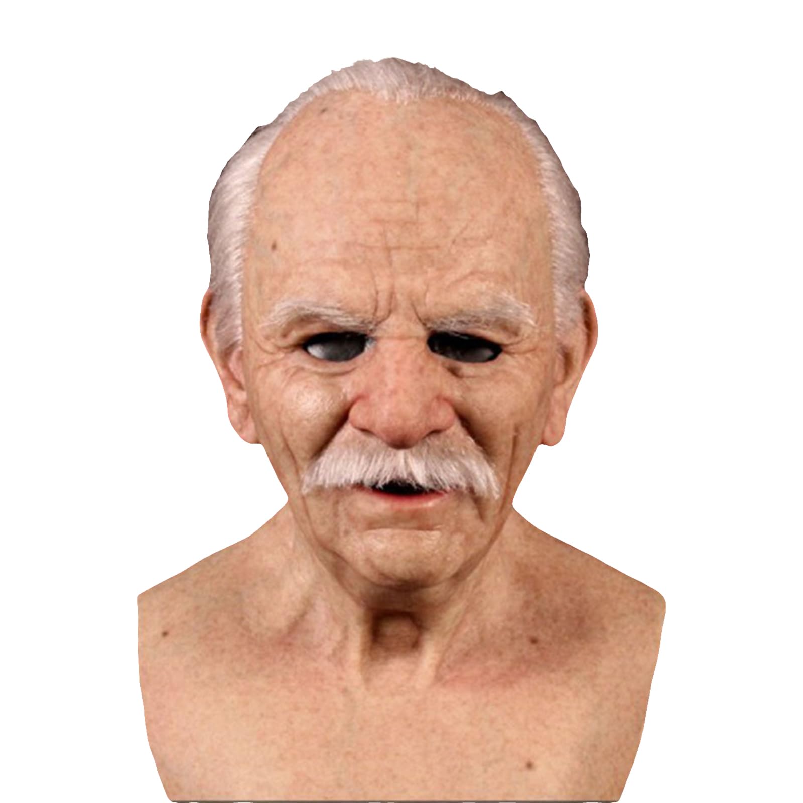 Máscara de Halloween espeluznante, realista para hombre, máscaras de terror, para Halloween, cosplay, accesorios para fiestas de Halloween.