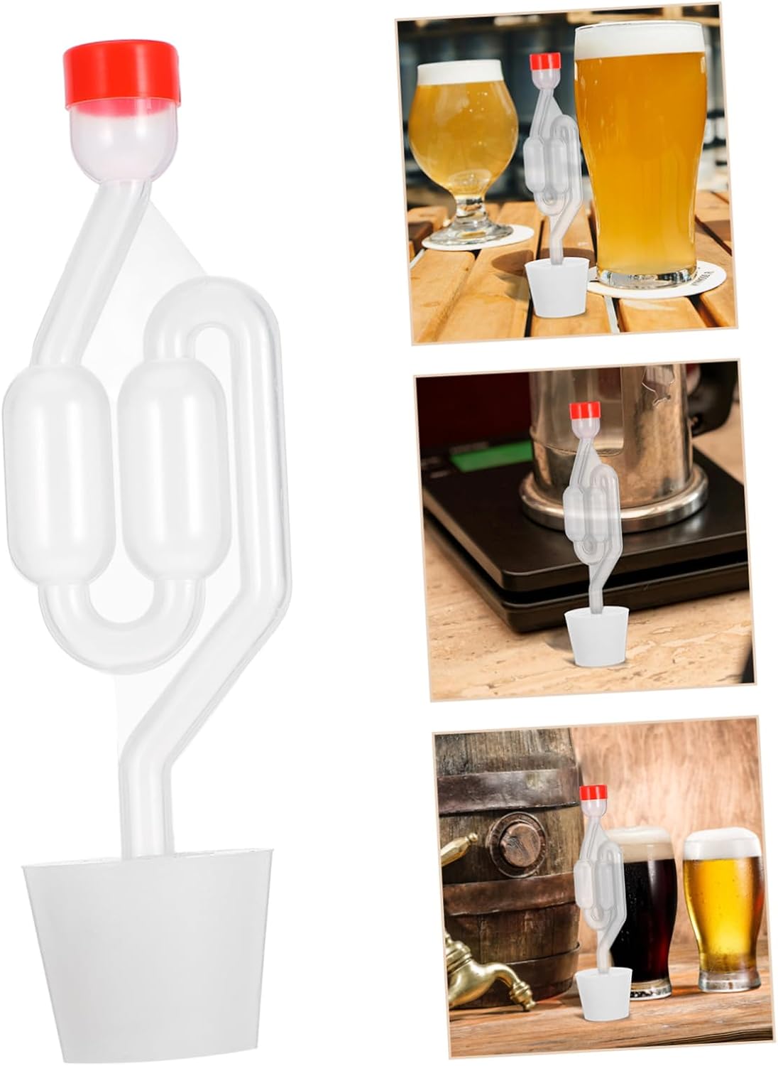 3 Set S Shape Airlock for Wine Cider Brewing Beer Fest Party