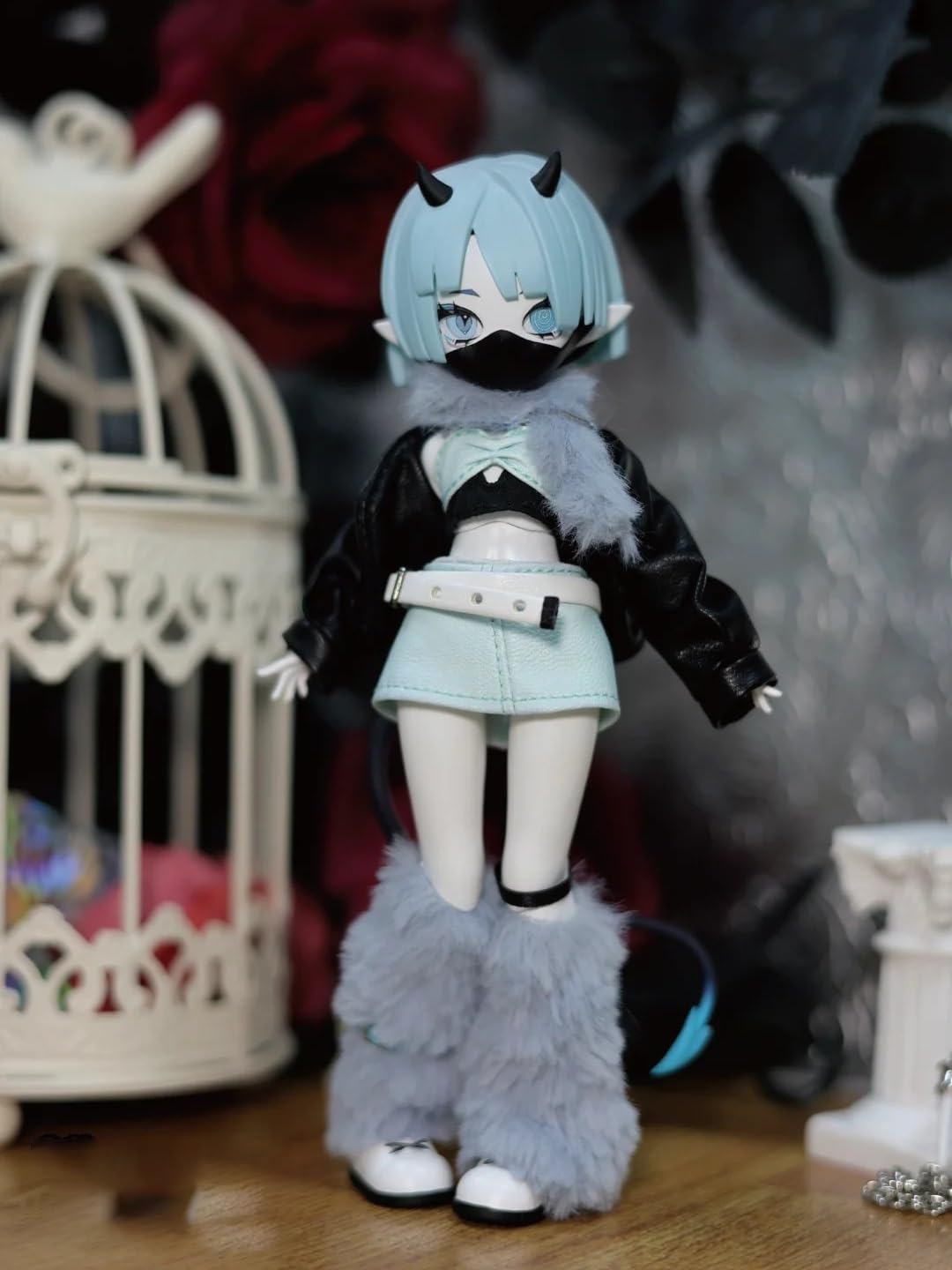 Amazon.co.jp: 悪魔角 BJDブラインドドール シリーズ 高約21cm PVC&ABS