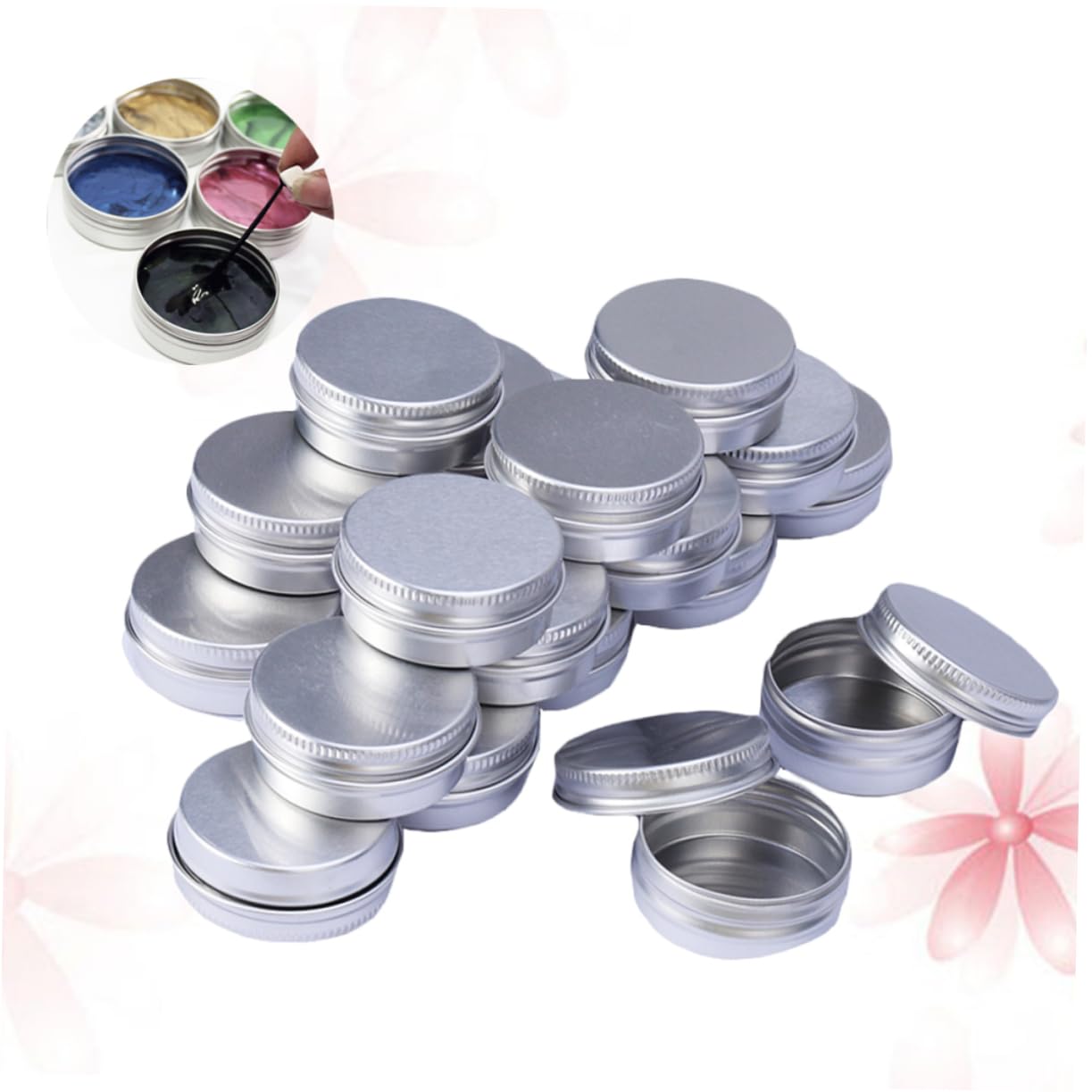10pcs Aluminium Cosmetic Jars Leak Travel Containers for Creams Ointments and Makeup Lightweight Portable Design for Easy Carrying