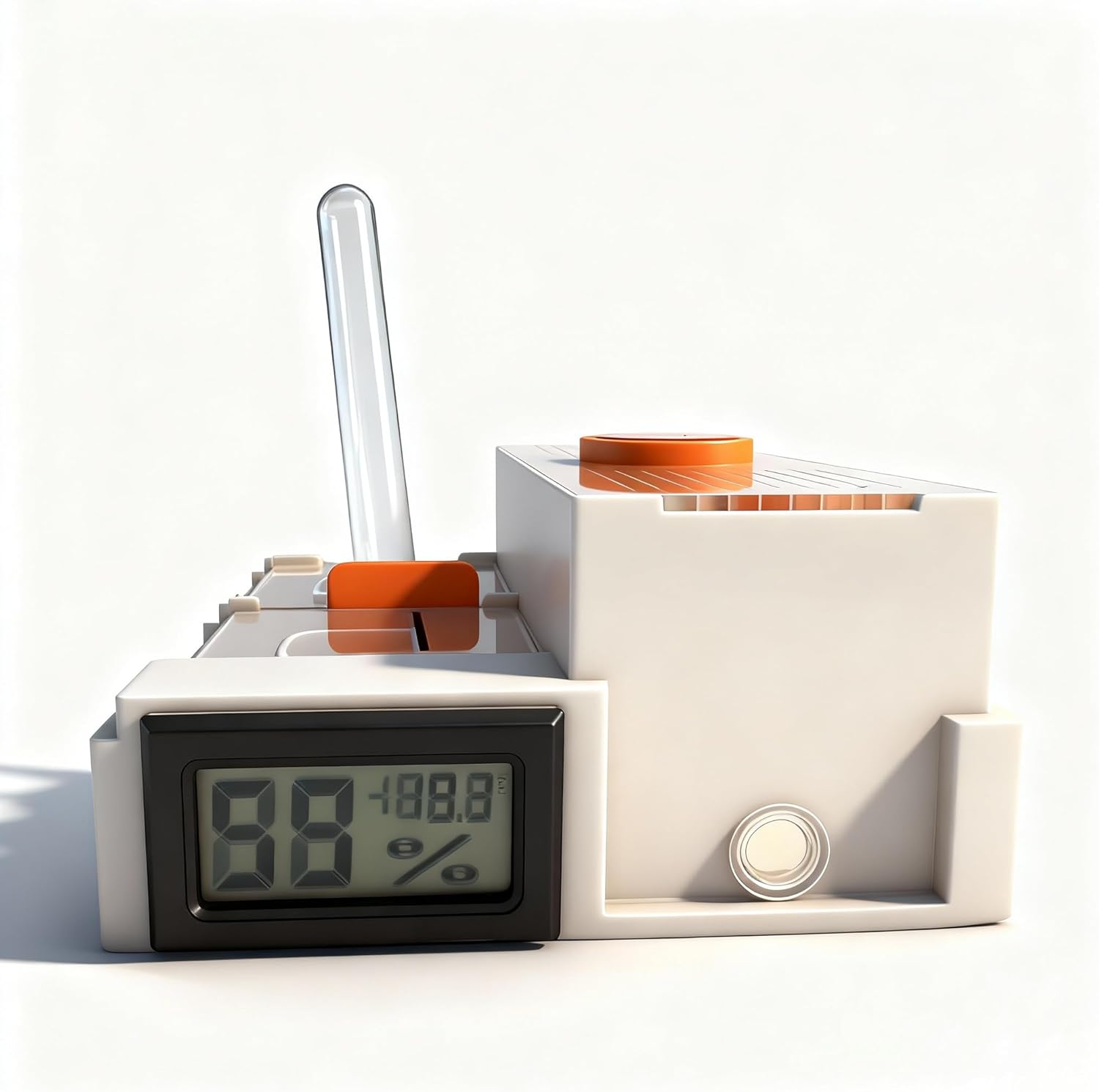 Ant Farm Formicarium - Acrylic 3D Printed Gypsum Habitat with Water Tower & Hygrometer – Ant Nest, Expandable (Tow compartments)