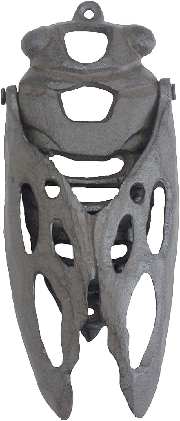 Luxury Supply for Wall Decor restorers Small Door knockers for Front Door Vintage cicada Shaped Door Ring | Outdoor Garden Gate Knockers | Rusty cast Iron Door Handle Easy to Install homemad