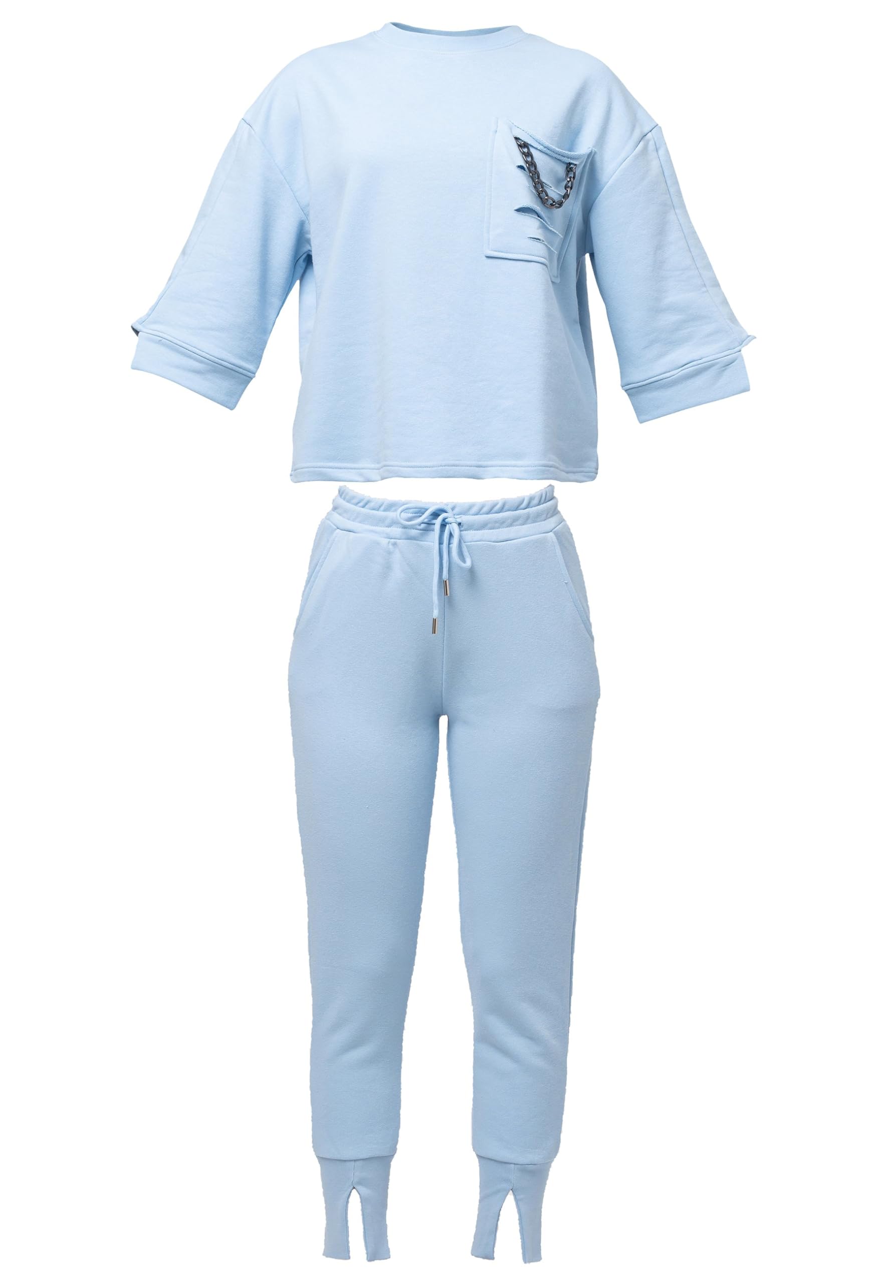 Tom Barron Vrijetijdspak Woman Regular Size Sweatshirt en broek sets dames, stone, M