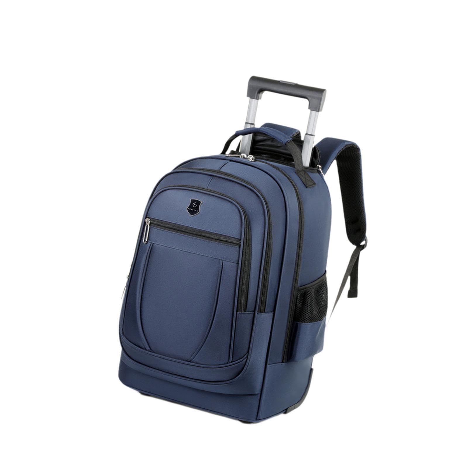 Zaino Trolley Con Ruote Per Sistema Multi Tasche Di, Blu, 50x34x22cm