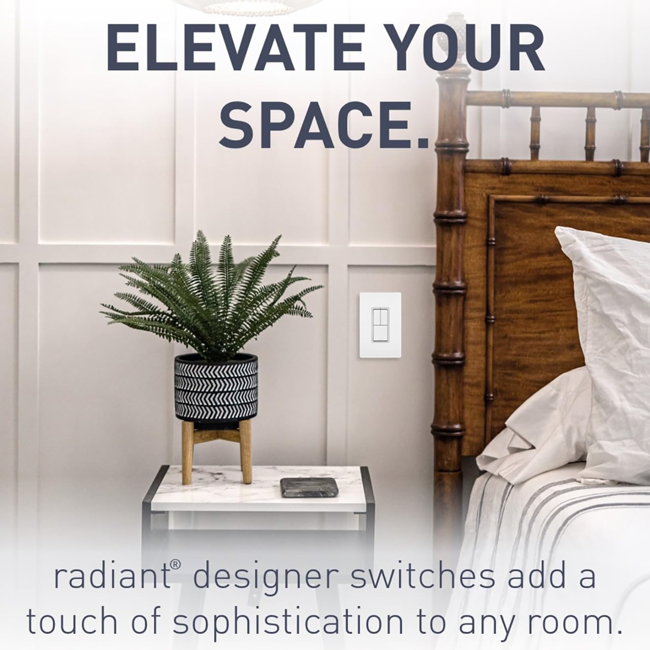 Legrand Radiant RCD113WCC6 15 Amp Combination 3-in-1 Decorator Rocker Light Switch, Two Single Pole Switches and One 3-Way Switch, White (4 Pack)