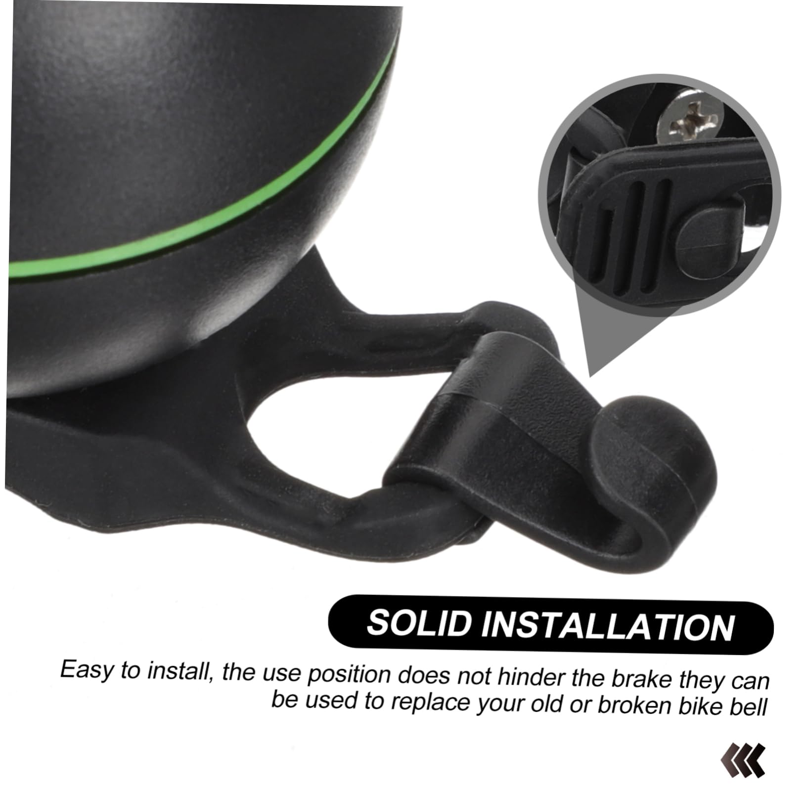 BESPORTBLE 4 Pièces Sonnette de vélo électronique sonnettes de vélo Enfant Scooter pour klaxon de électronique électronique étanche PC Black