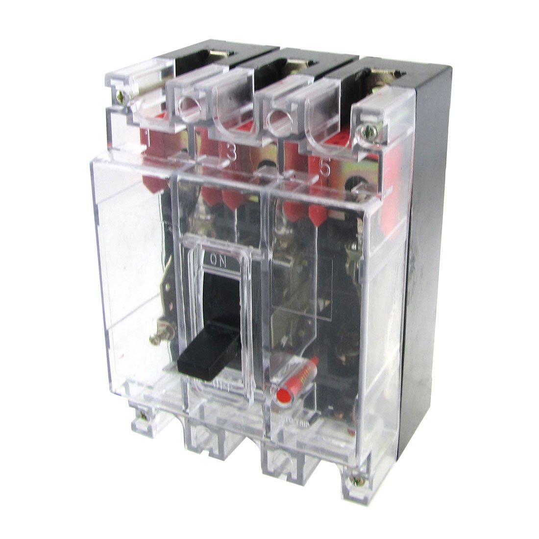IEUMJNAT Transparent AC 380V DC 220V 100A 3P Moulded Case Circuit Breaker