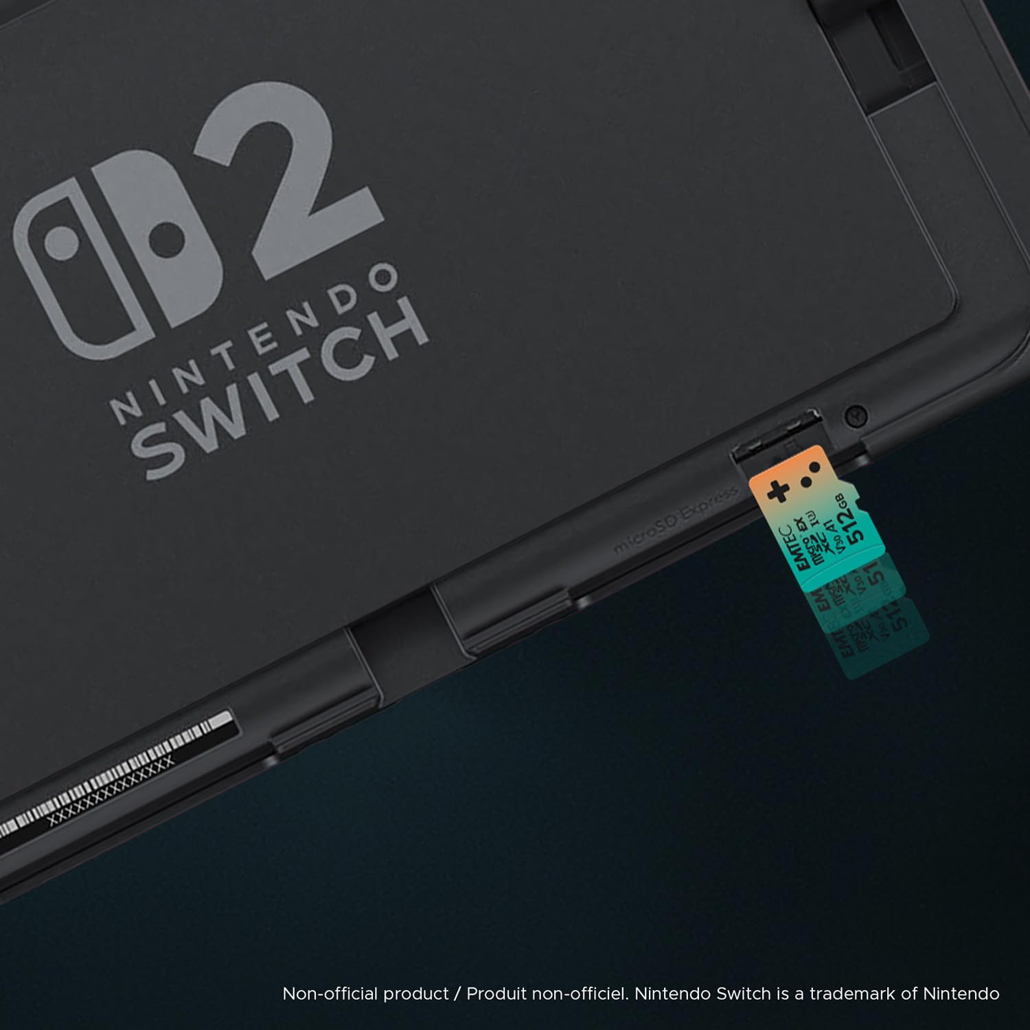 EMTEC, Scheda MicroSDXC 512 GB UHS-I U3 V30 A1 Express Gaming, compatibile con Nintendo Switch 2, ad alta velocità fino a 880 Mbps, archiviazione estesa, ideale per videogiochi e applicazioni