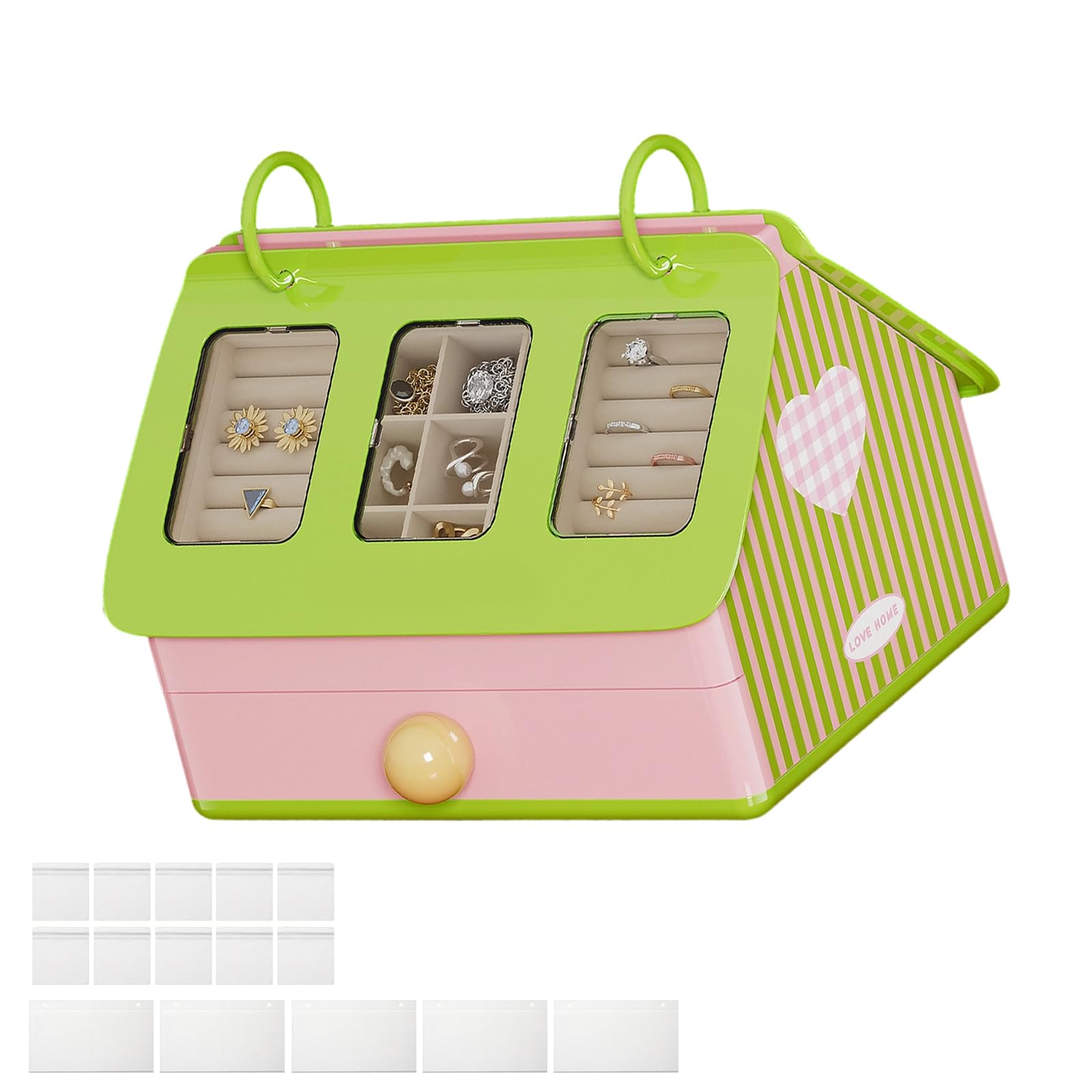 hogtnd Multifunctional Storage Solution for Jewellery and Small Items with Drawer for Easy Organisation, Bedroom Decoration Box, Elegant Box