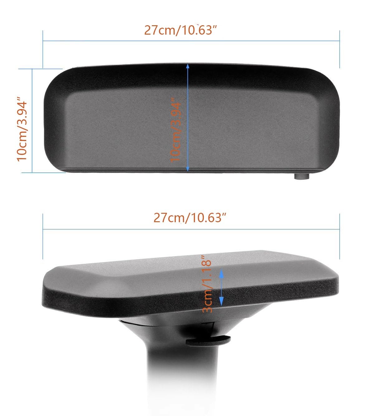 Reposabrazos ajustables 4D para silla de videojuegos, reposabrazos universales de escritorio con 4 agujeros para mayor comodidad y apoyo, perfecto para jugadores y uso en la oficina