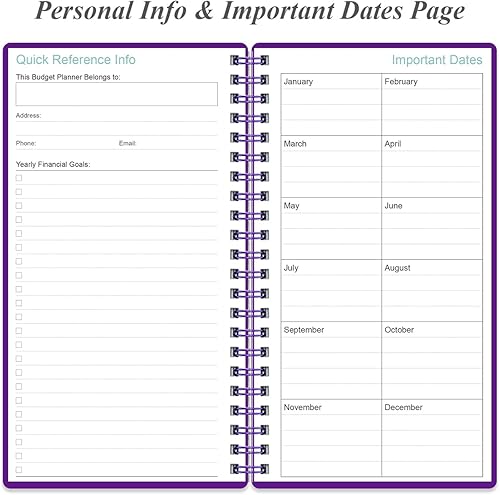 Miniatura 4 de Planificador de presupuesto  Rastreador de presupuesto de gastos A6, libro de presupuesto para libro mayor, organizador de dinero para cartera, 3.75