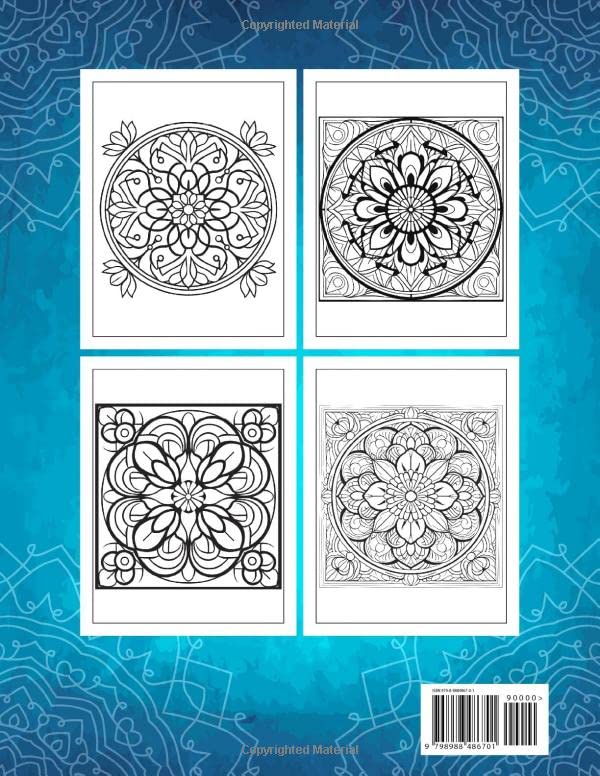 Miniatura 2 de Mandala Coloring Book for Adults Relaxation Cute Coloring Book promotes Mindfulness, Anxiety Relief, and Creativity. Mandala Pattern Coloring Book