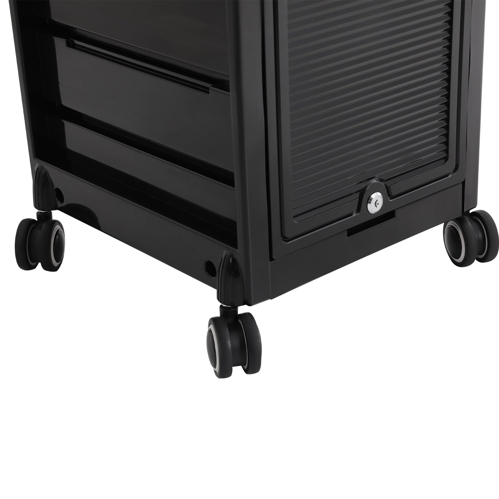Friseurwagen, Aufbewahrungswagen mit 6 Tabletts und 2 Seitenkörbe, Friseur Arbeitswagen Bedienungswagen Salonwagen Friseurwagen 39 * 35 * 84cm