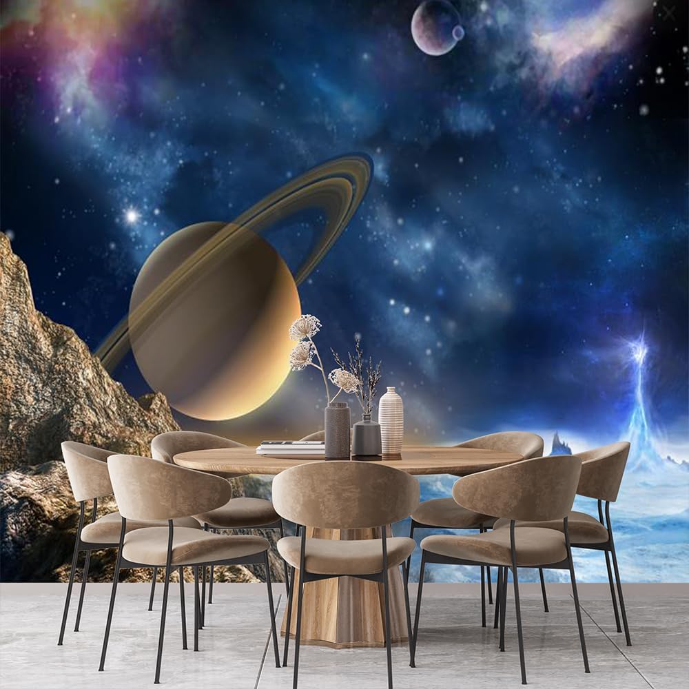 Baketron Purple Vintage Abstract Galaxy Embossed Wallpaper | FindTheDeal