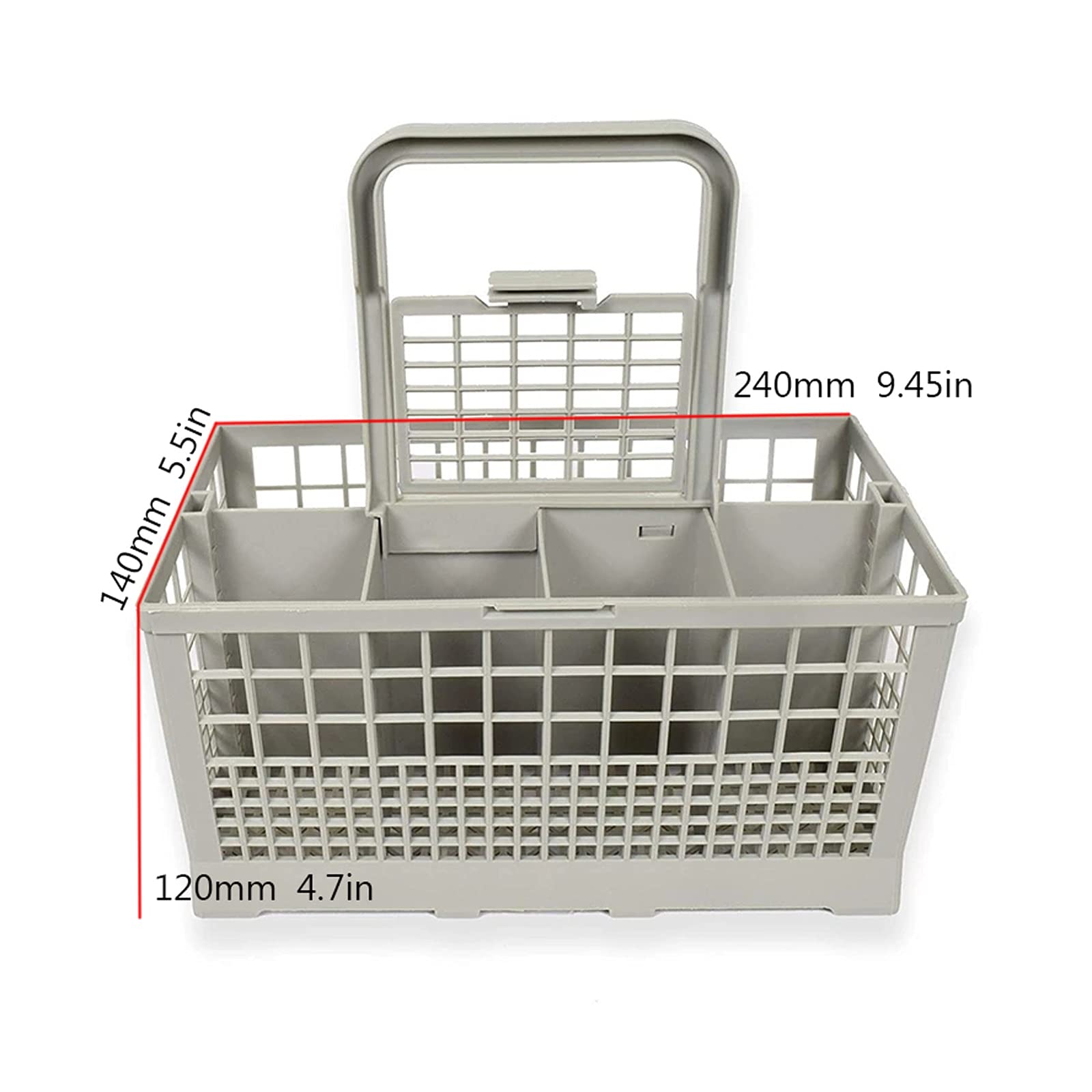 Dish Drainer Rack Geschirrtrocknung Rack Drain Rack Grey 8 Slot Geschirrspüler Besteck Korb Behälter Käfig Küche Geschirrspüler Organizer Lagerkorb Kitchen Dish Drainers Holder