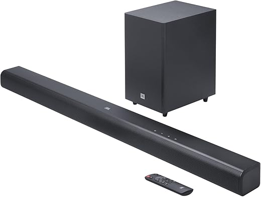 JBL Newly Launched Cinema SB560, Dolby Audio Soundbar with Wireless Subwoofer for Extra Deep Bass, 3.1 Channel, Center Channel for Superior Voice...