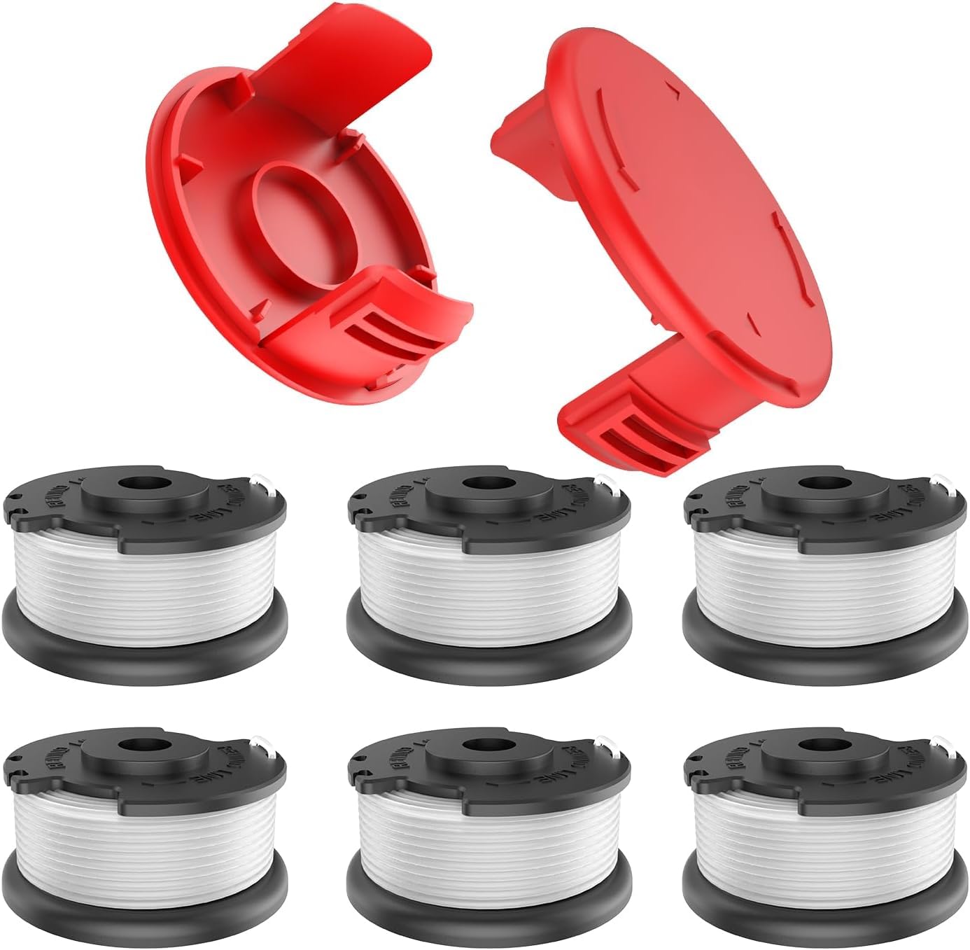 6 Stück Rasentrimmer Spulenabdeckung TLE-03-1 - Kompatibel Mit Einhell GE-CT 18/28 Li