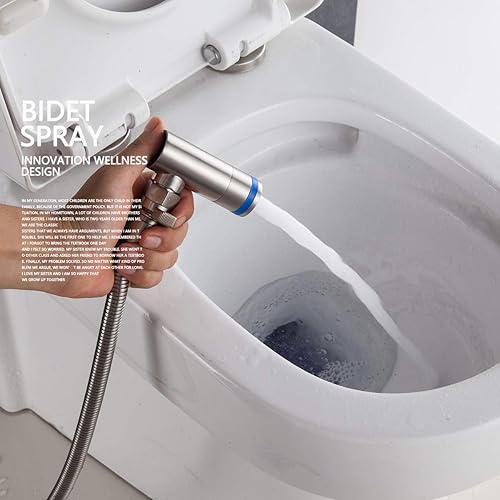 Miniatura 3 de WS031F - Pulverizador de bidé de mano de acero inoxidable Shattaf con soporte magnético para bidé, WS031F