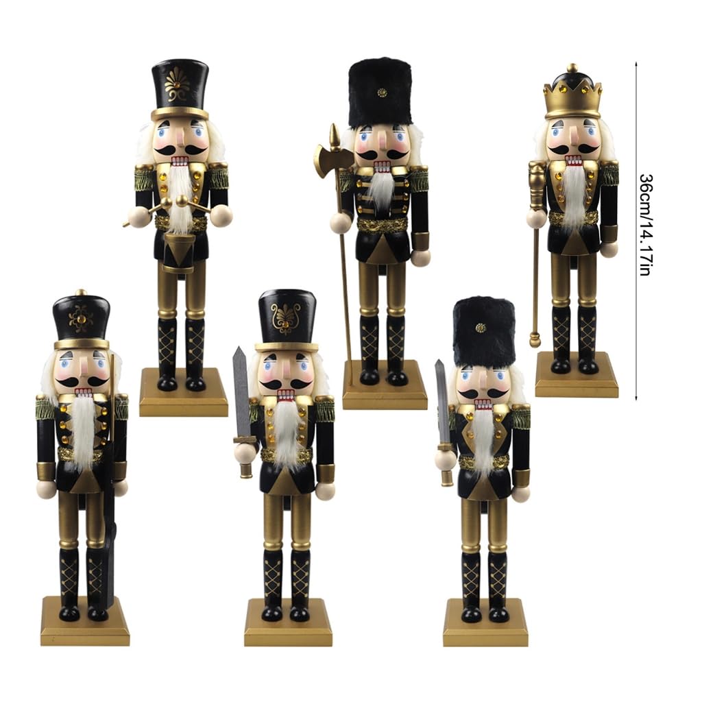 Drewniane dziadki do orzechów Boże Narodzenie dziadki do orzechów stojący ornament drewniane figurki żołnierza