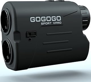 Gogogo Sport Vpro Laser Golf/Hunting Rangefinder, 6X Magnification Clear View 650/900 Yards Laser Range Finder, Slope Switch & Magnet Inside