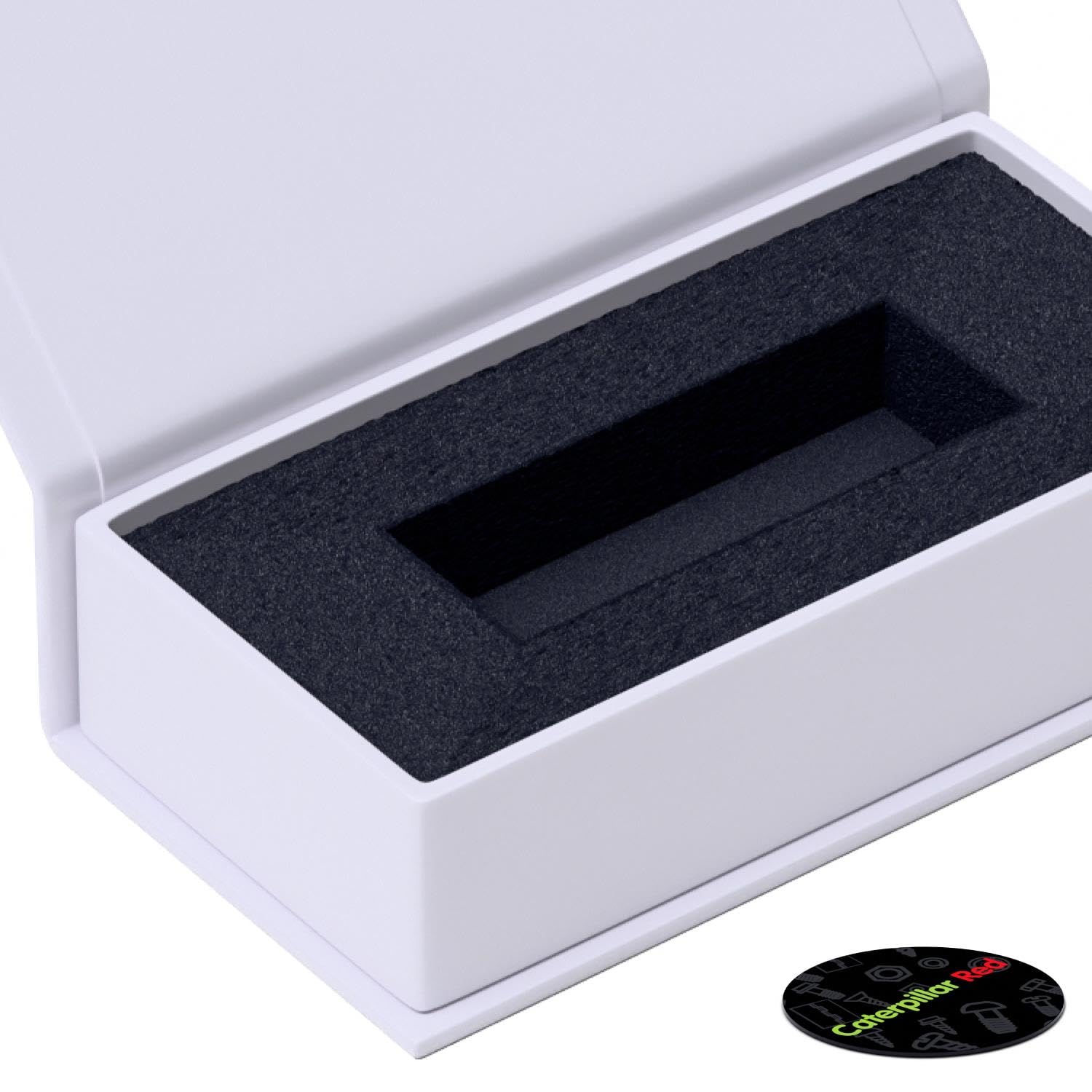 4x scatolette regalo magnetiche USB da presentazione, Bianco - per chiavette USB e drive rimovibili