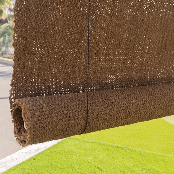 VDC Ciechi di cocco naturale, 100% occultamento, fibra intrecciata, 1,5 x 2,4 m per balconi e terrazze