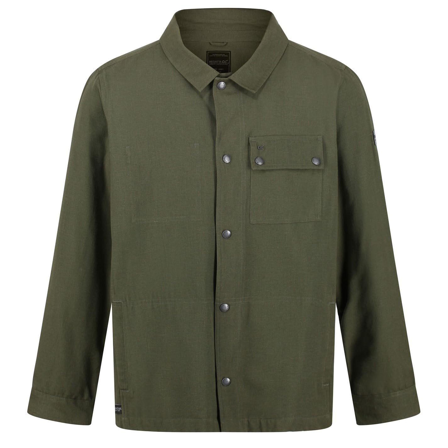 Regatta Men's Green Jayden Long Sleeve Plain Shirt in Size XL, Sports Direct