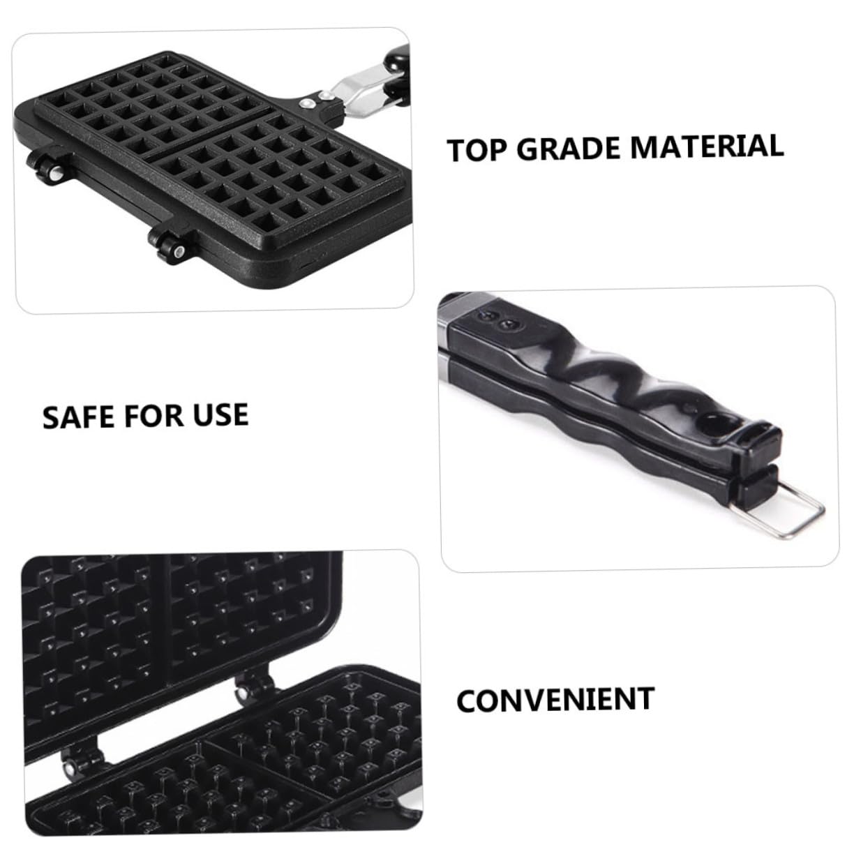 Molde para Gofres y Pastel de Silicona Antiadherente, Tamaño Mediano, Resistente al Calor, Apto para Horno y Cocina de Gas, Utensilio para Hornear en Casa, Herramienta