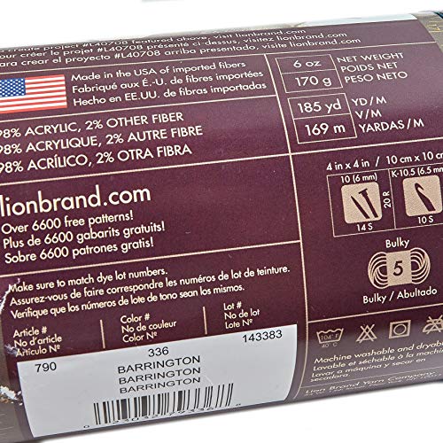 Image of Lion Brand Yarn Lion Brand Homespun Yarn (336) Barrington
