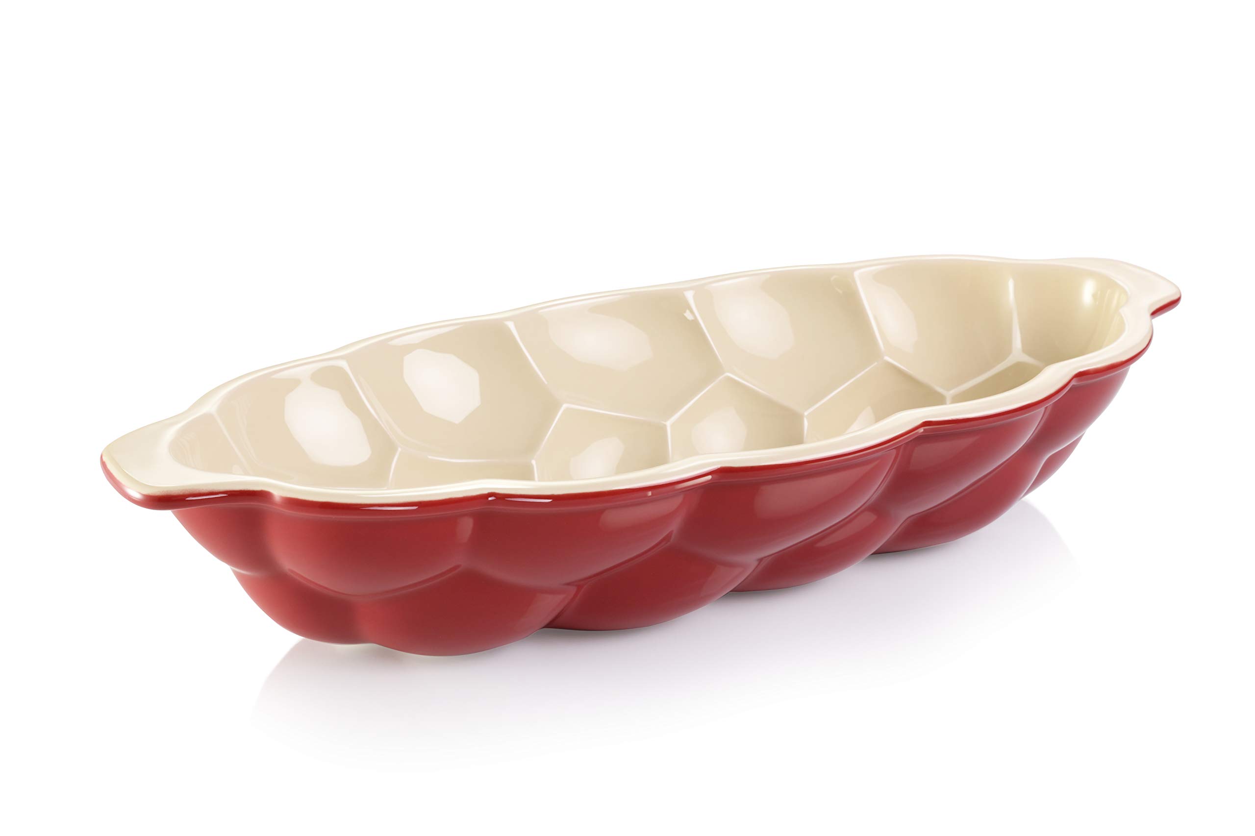 Tescoma 622208 Bread Mould Braided Ceramic Red