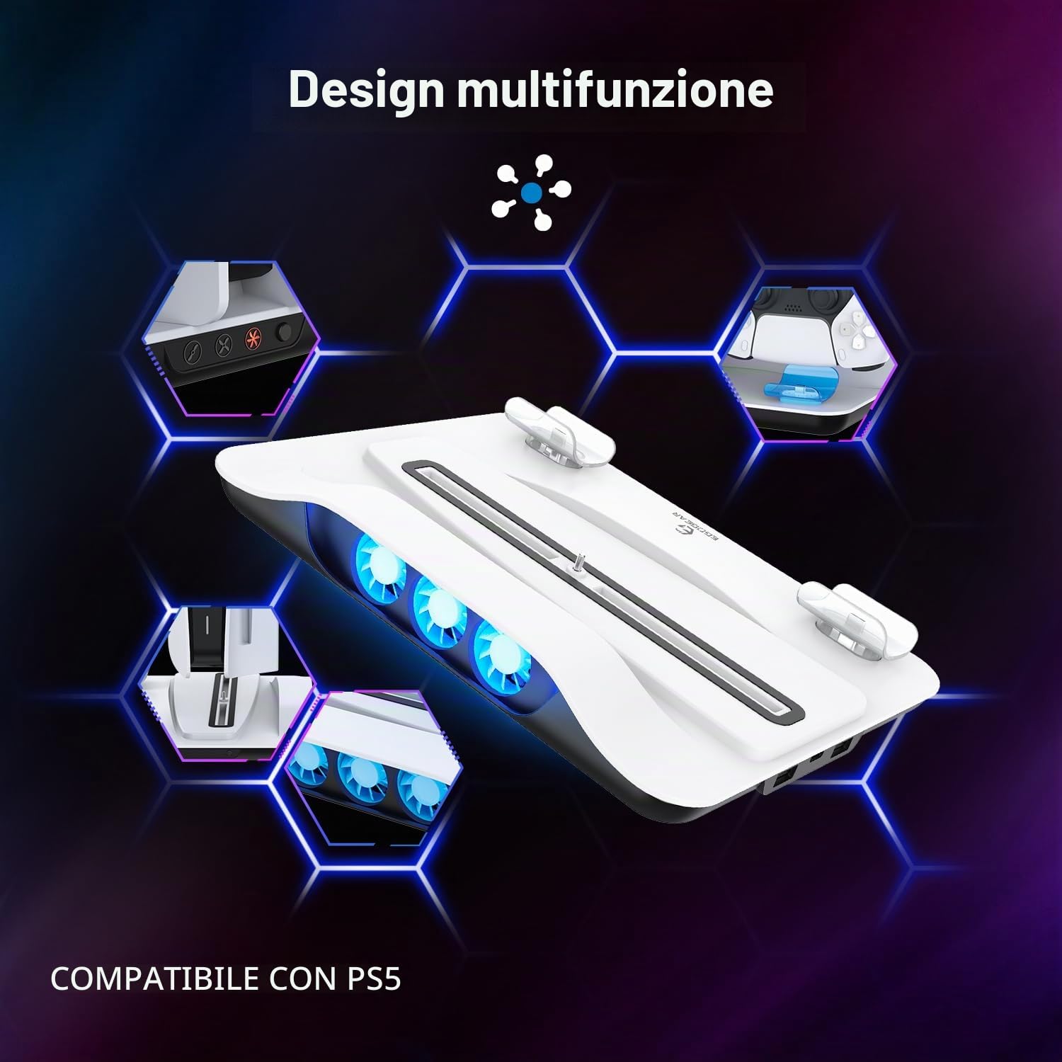 Supporto refrigerante SCC5 Premium per Playstation 5