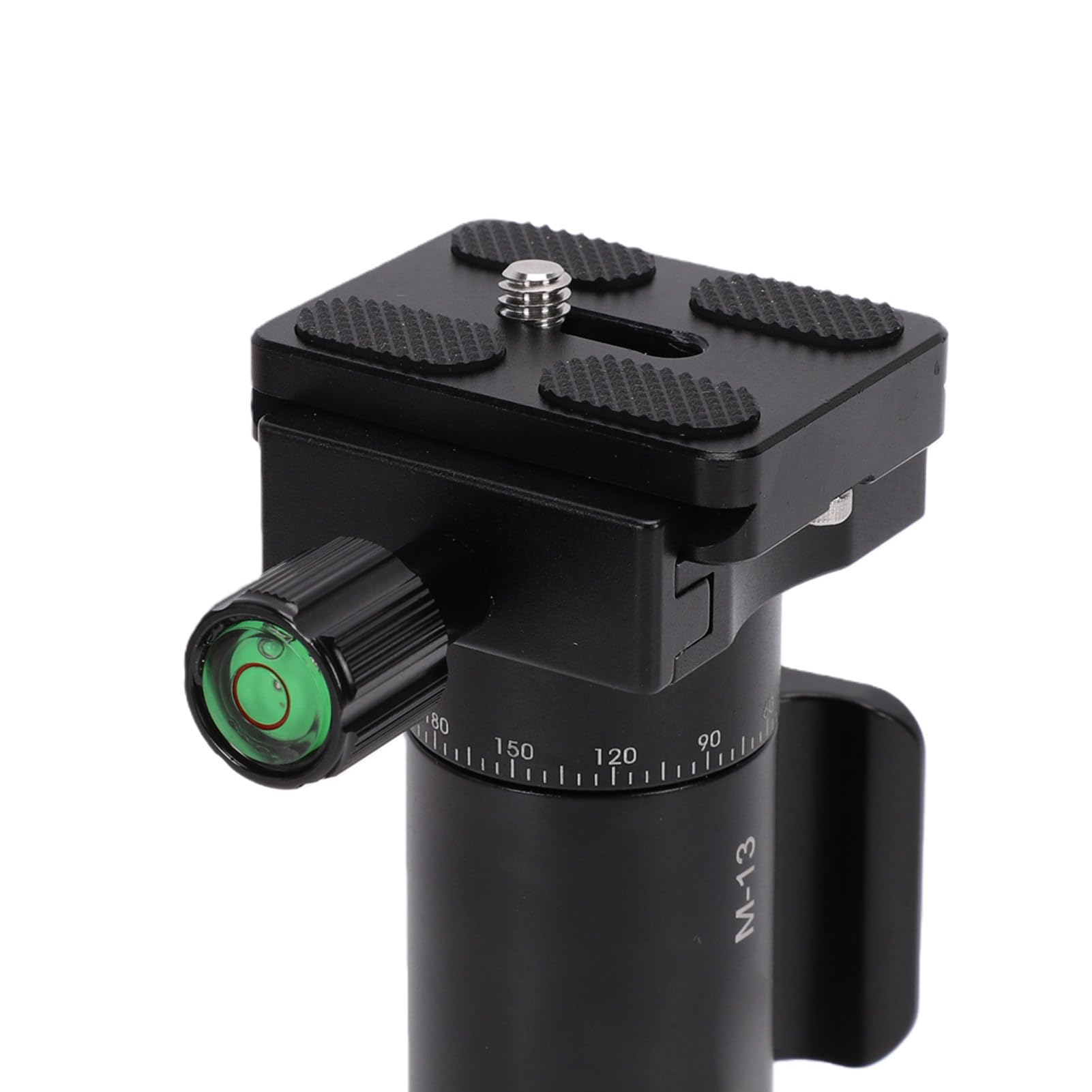 Testa Monopiede in Alluminio, Rotazione 360 Gradi, per Fotocamera | Supporta un carico di 10 kg, si adatta alle piastre a sgancio rapido Arca, design compatto