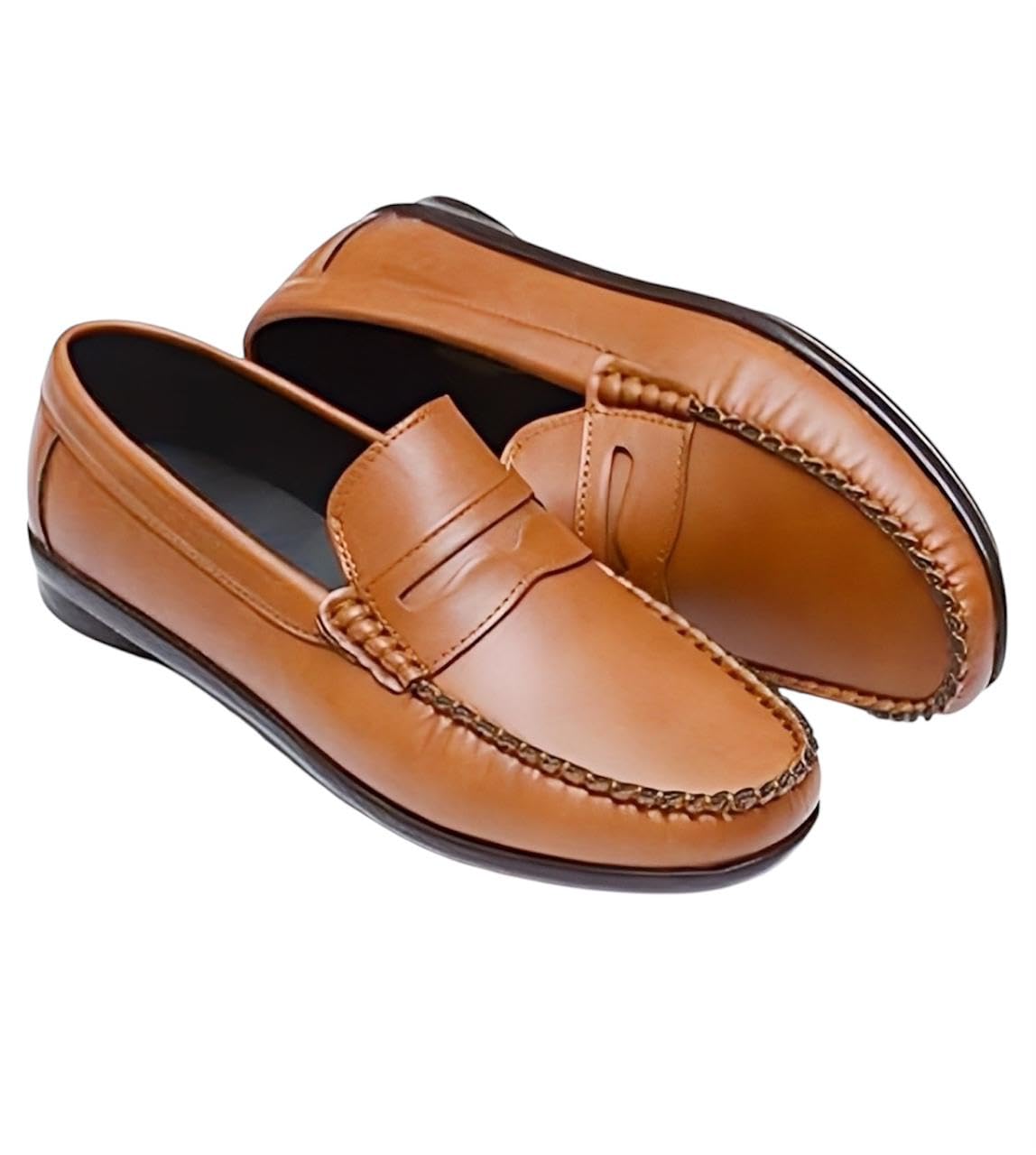 حذاء كاجوال طبي جلد طبيعي - Camel - مريح وأنيق للرجال - Image 6