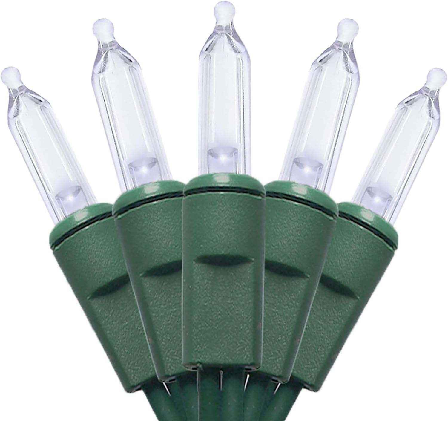 Amazon.com: MULTI-SPARKING White LED Christmas Lights - 35 Count Cool ...