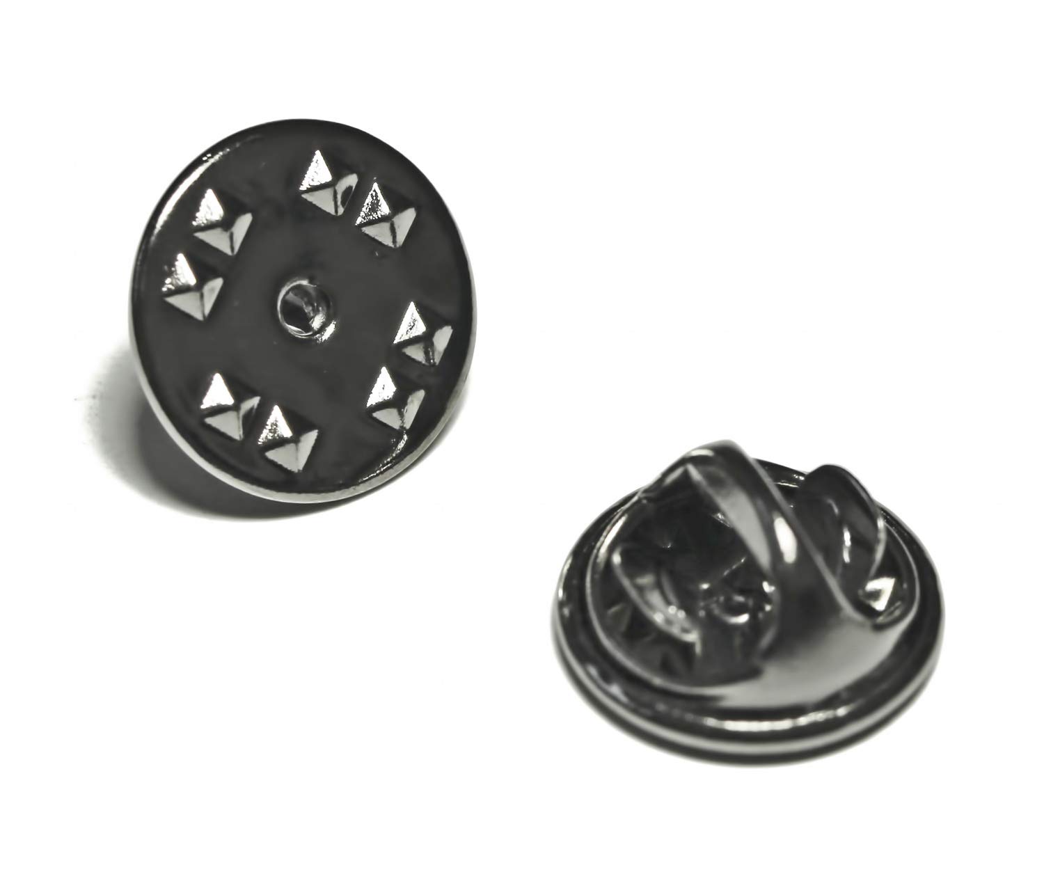 Butterfly Clutch Tie Tacks Pin Backs with Blank Pins for DIY Craft (Gun Metal 50 Pairs)