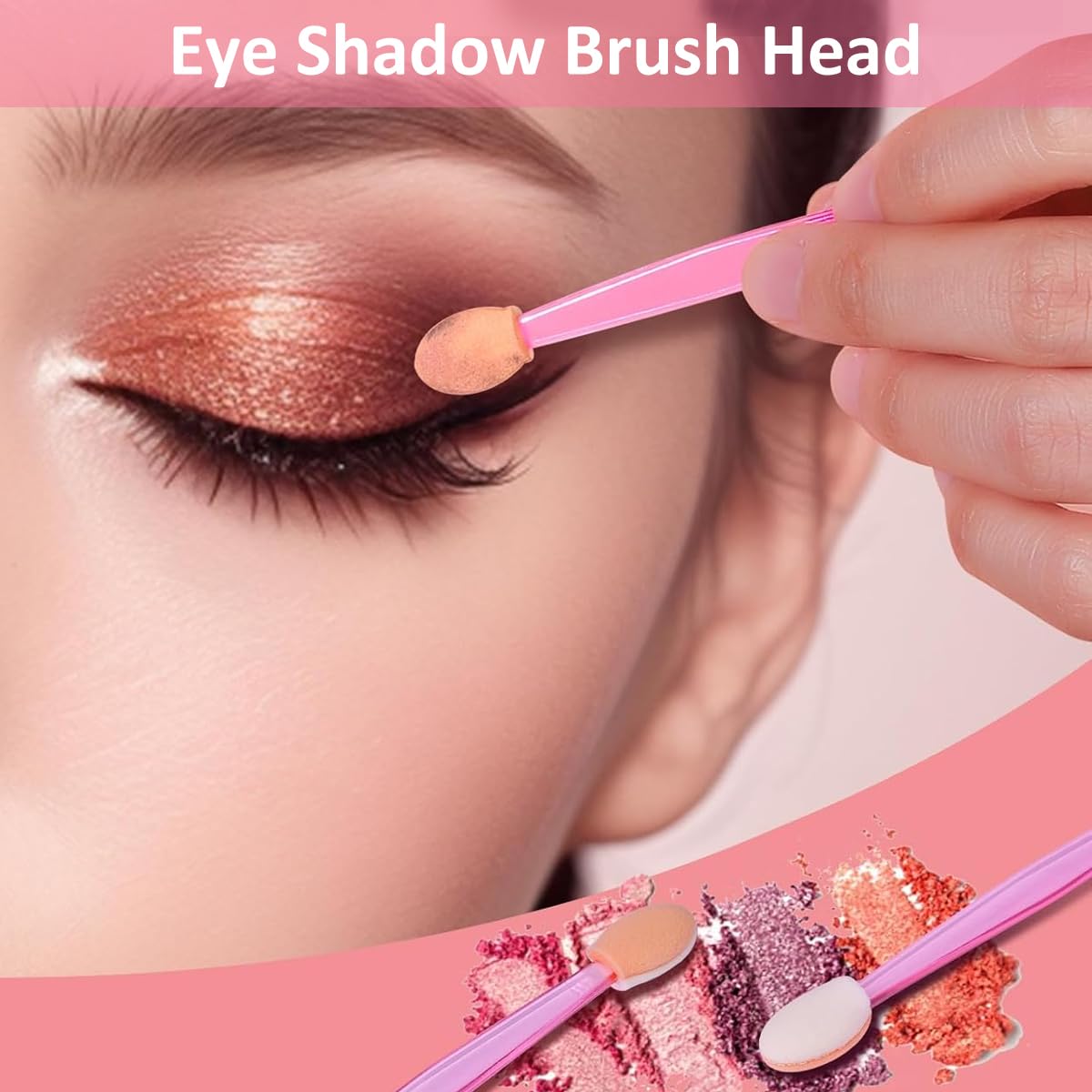 MAYCREATE® Set di 310 strumenti per il trucco con custodia, kit di accessori di bellezza rosa con 100 pennelli per labbra, 100 micro tamponi, 80 pennelli per mascara e 30 applicatori per ombretto a