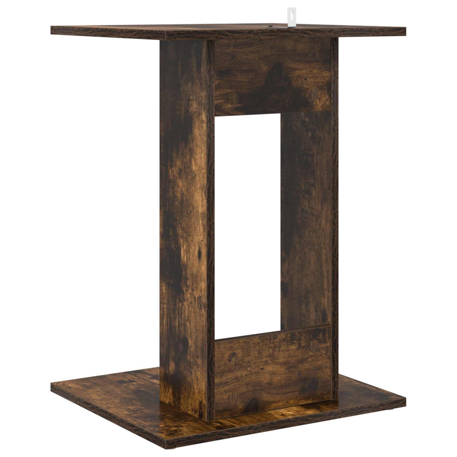 Mesa auxiliar de madera de roble ahumada, 45 x 40 x 62,5 cm, mesa de centro moderna con estante para salón, sofá, dormitorio, pasillo