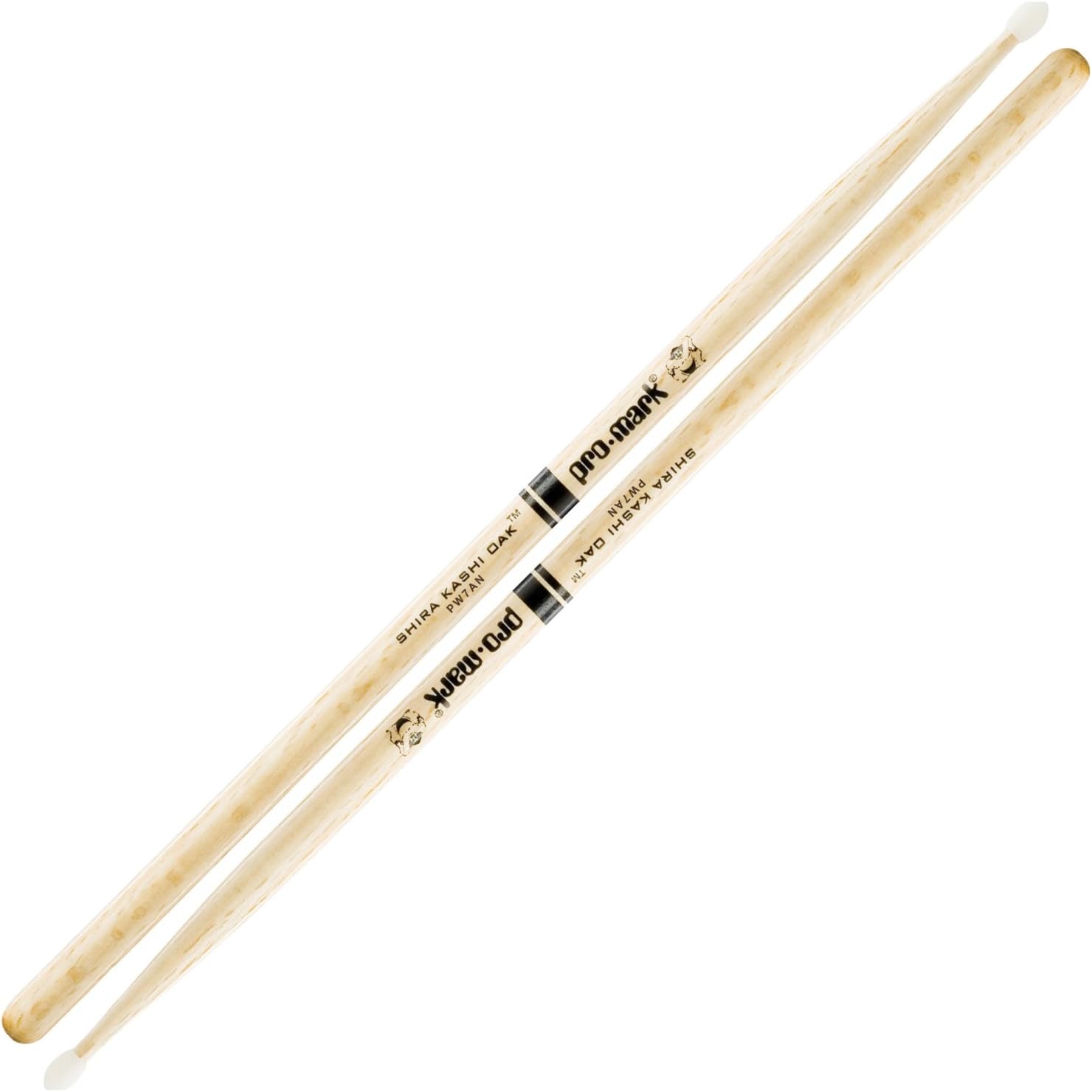 3 Pairs of Pro-Mark PW7AN Shira Kashi Japanese White Oak 7A Nylon Tip Drumsticks